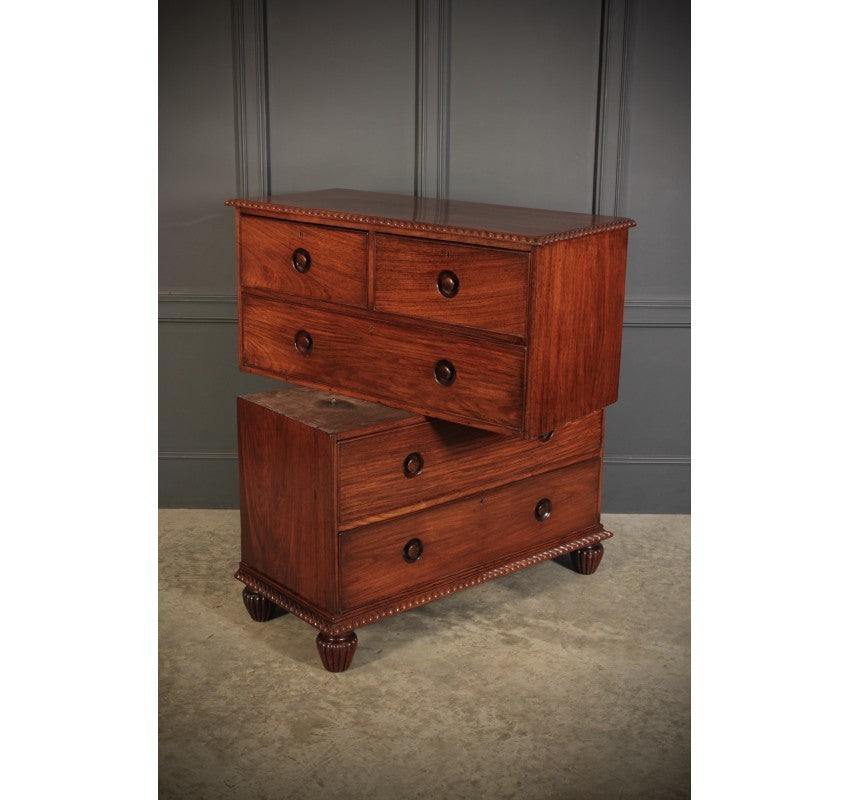 Anglo Indian Padauk Wood Military Chest