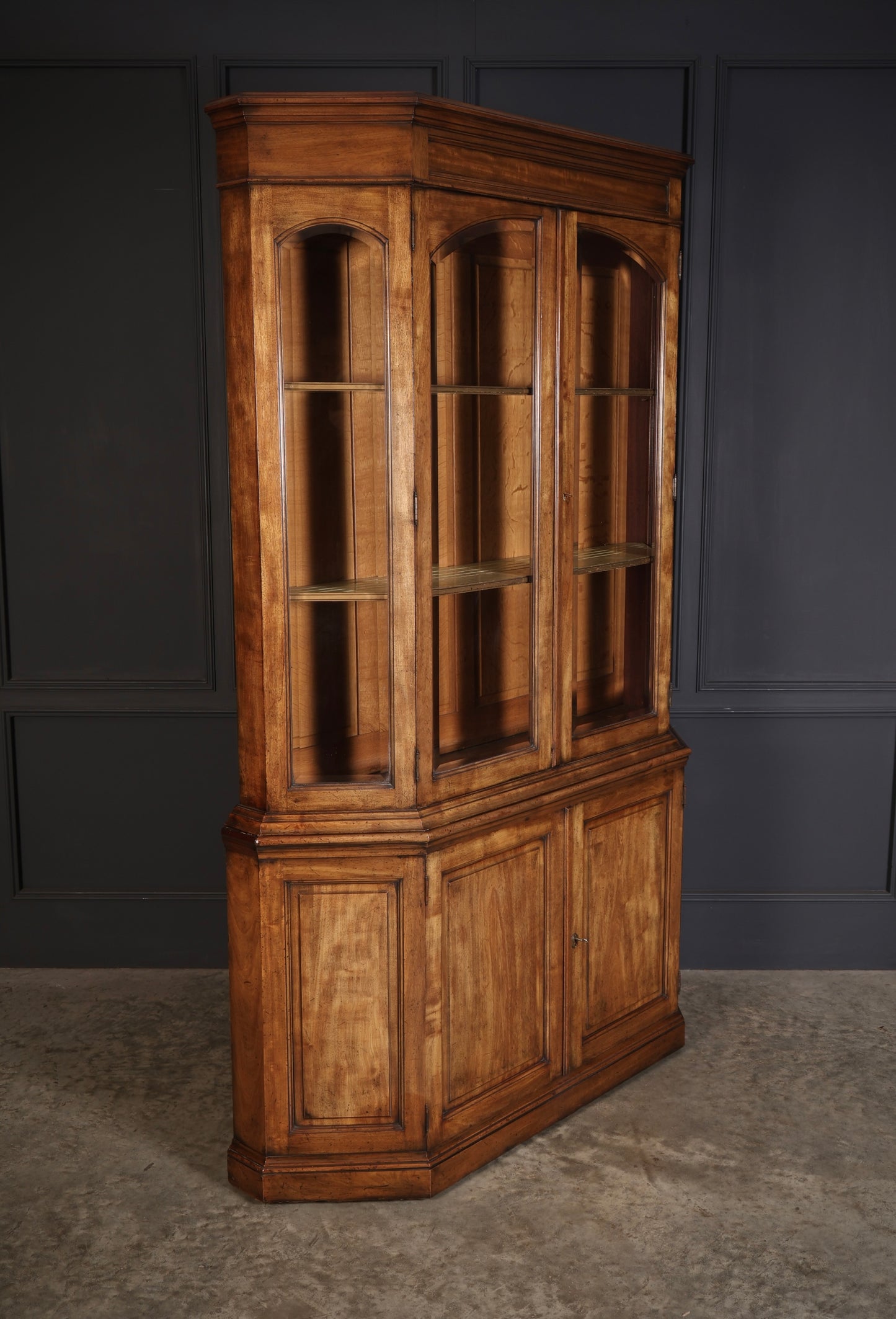 Rare Antique Mahogany Glazed Display Cabinet