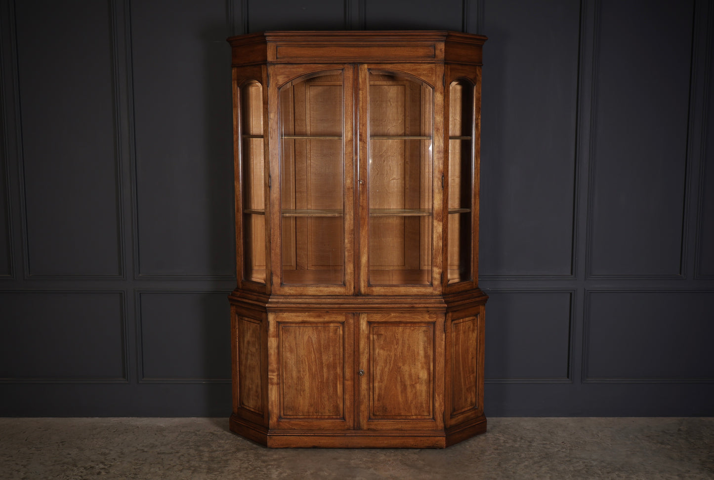 Rare Antique Mahogany Glazed Display Cabinet