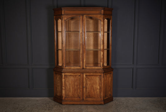 Rare Antique Mahogany Glazed Display Cabinet