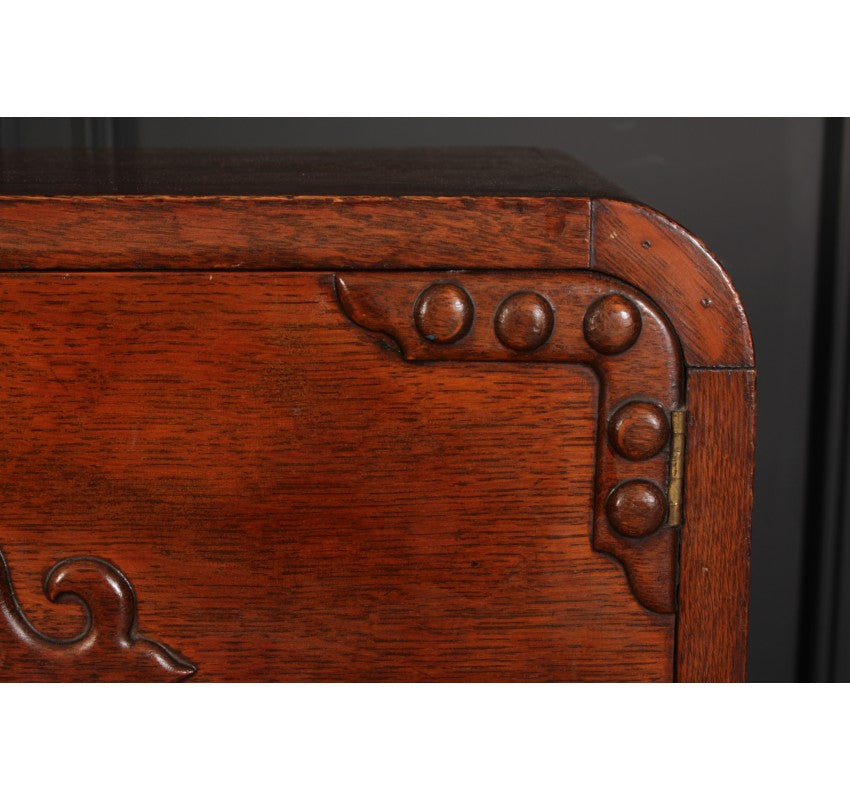 Art Nouveau Oak Bureau