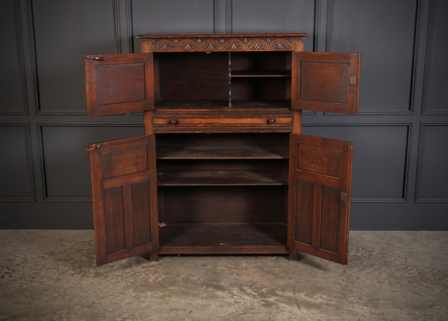 Carved Oak Cabinet