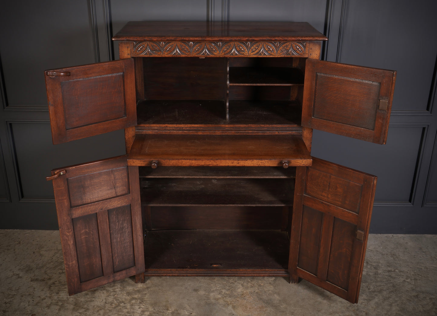 Carved Oak Cabinet