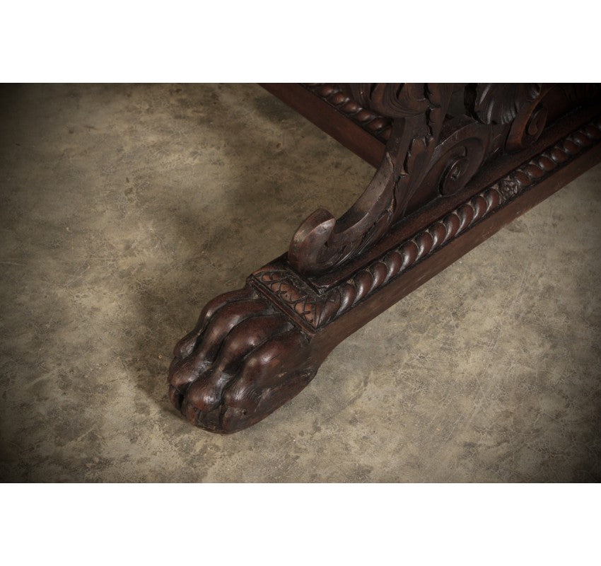 Carved Walnut Centre Table