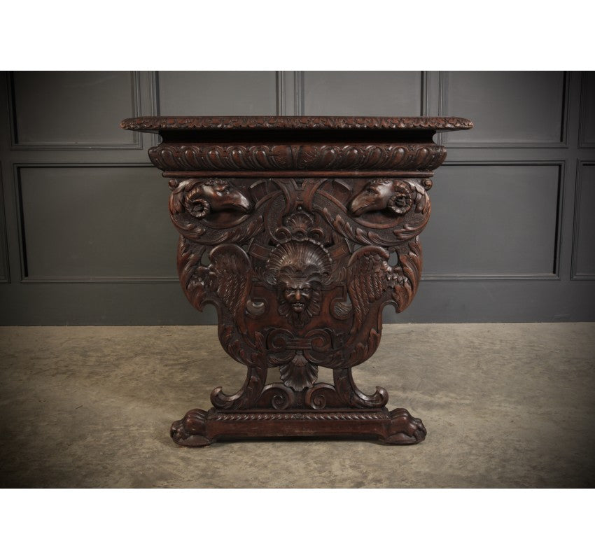 Carved Walnut Centre Table