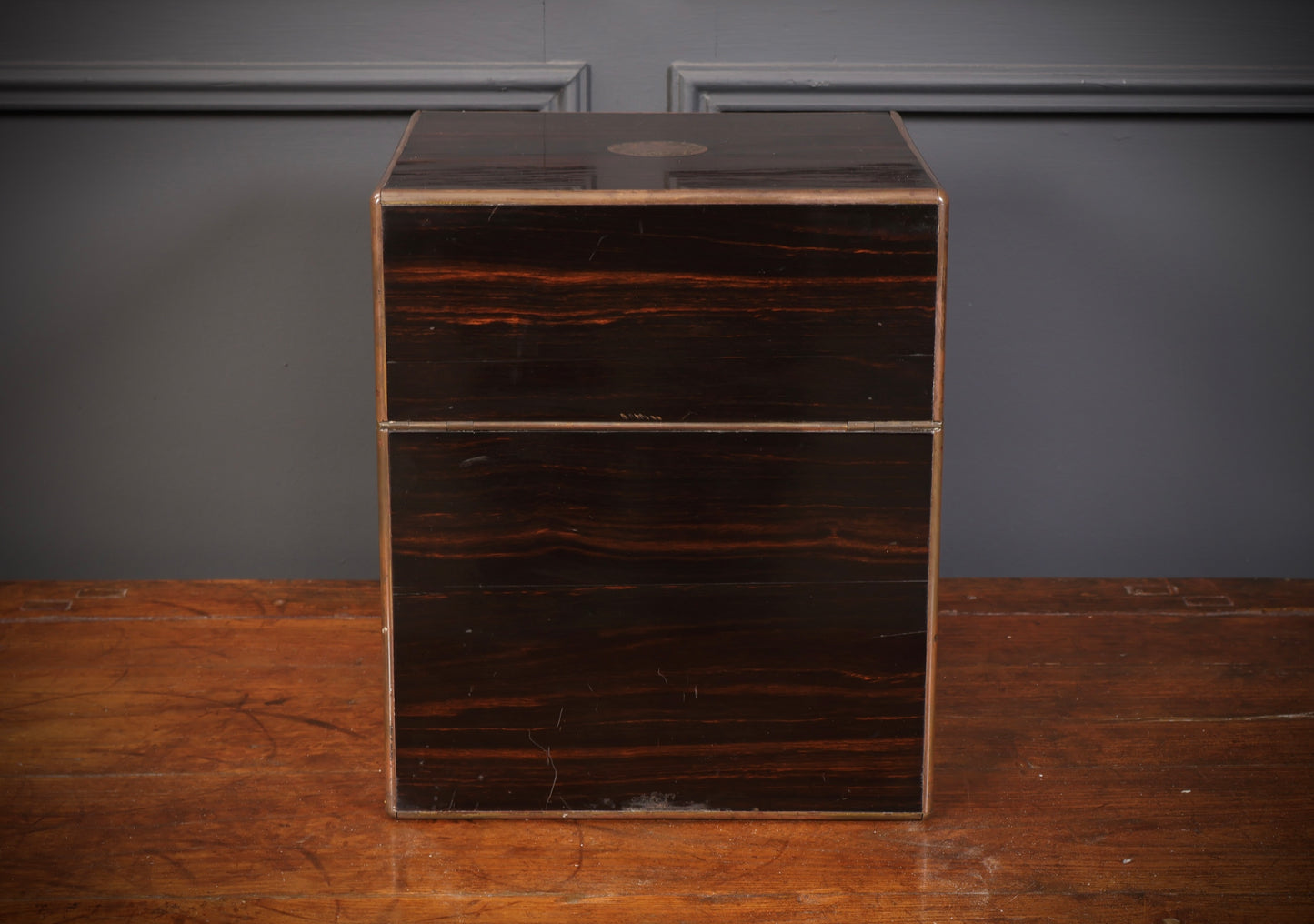 Victorian Coromandel & Brass Mounted Decanter Box