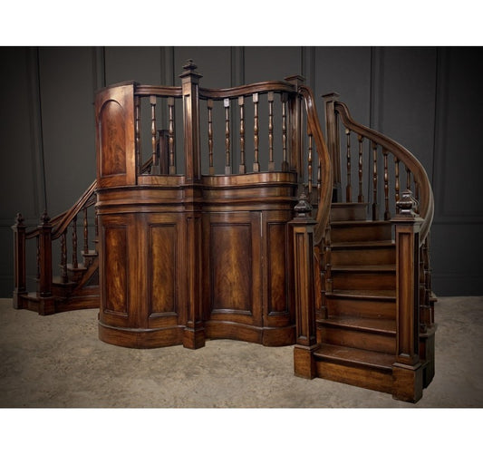 Large Victorian Mahogany Church Pulpit