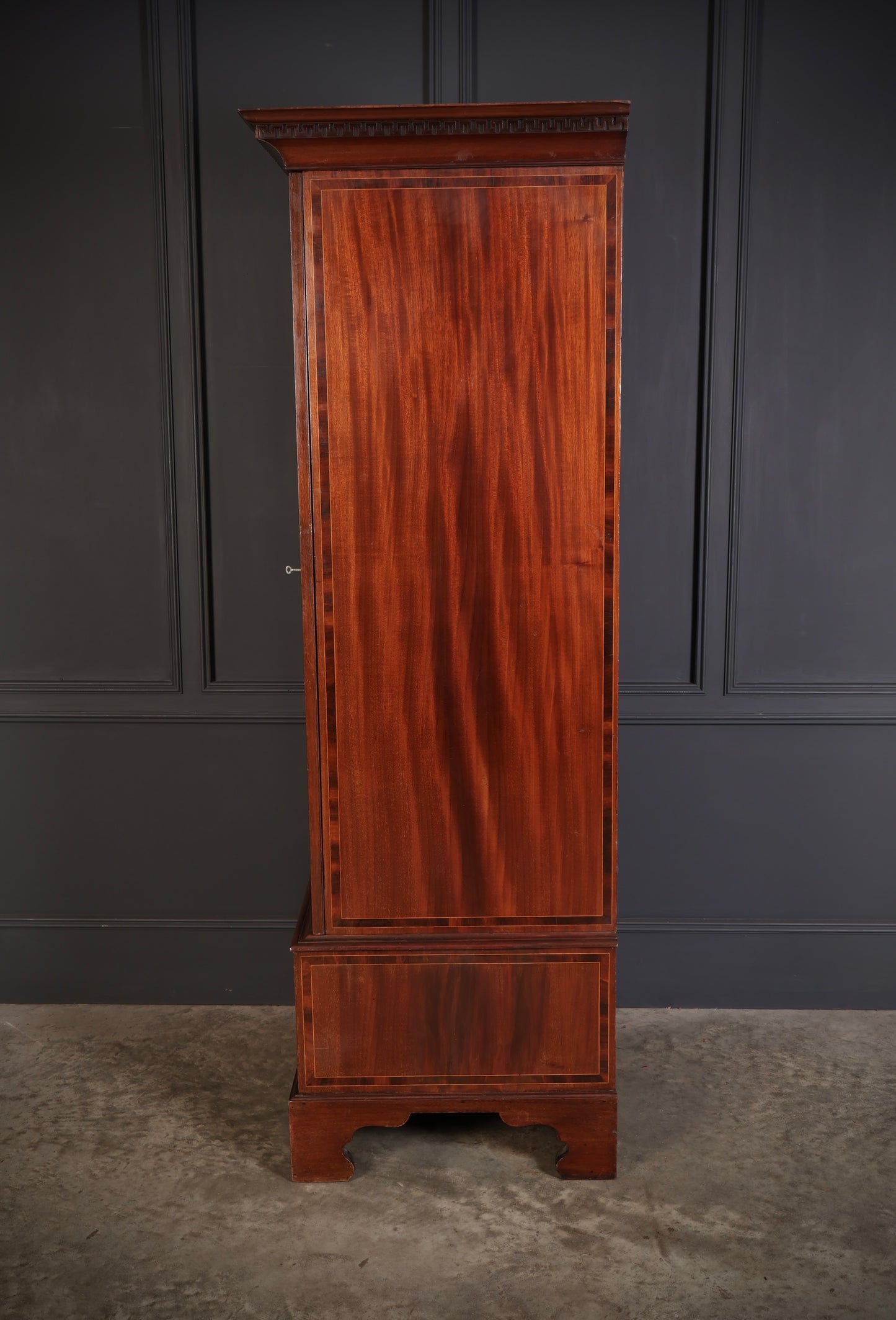 Edwardian Inlaid Mahogany Single Door Wardrobe