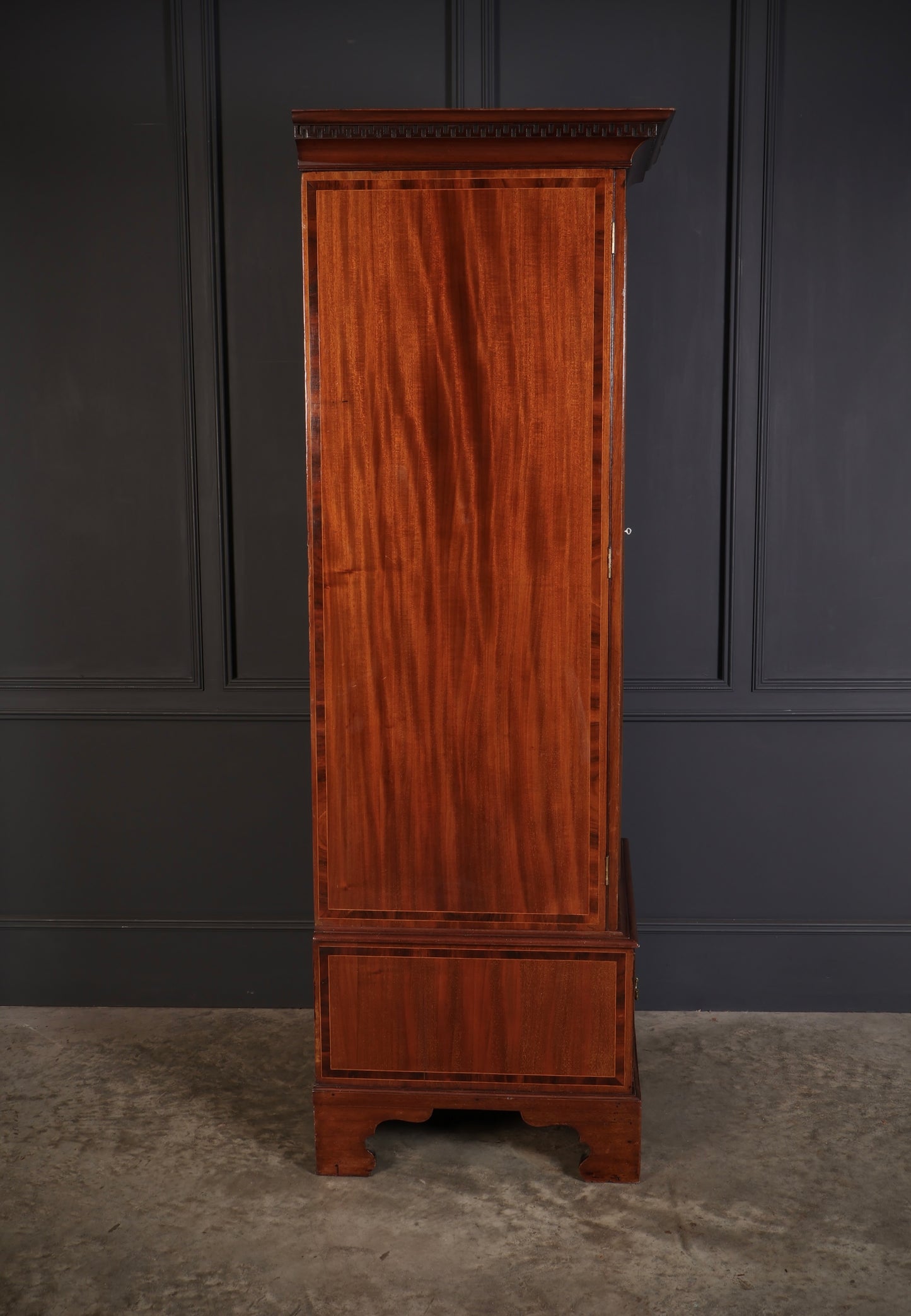 Edwardian Inlaid Mahogany Single Door Wardrobe