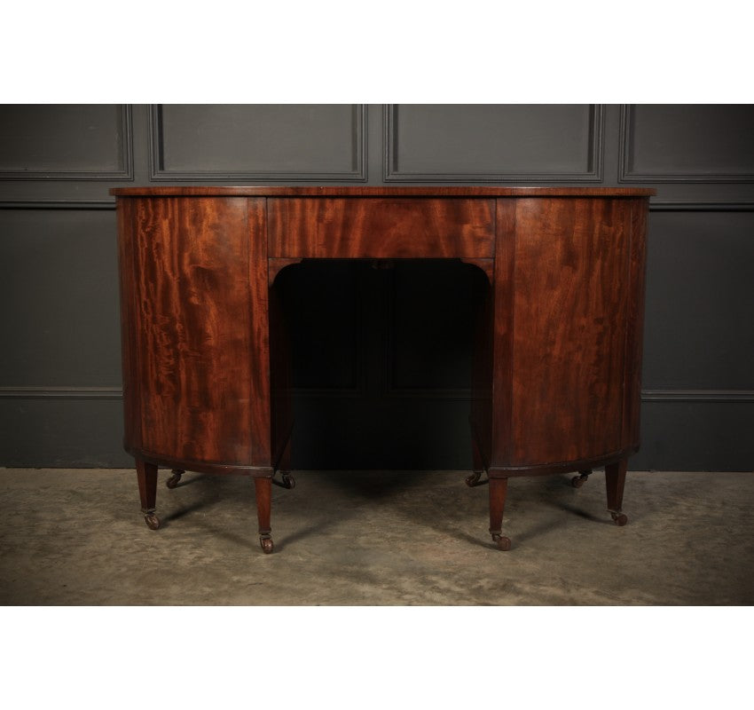 Edwardian Mahogany Kidney Shaped Desk