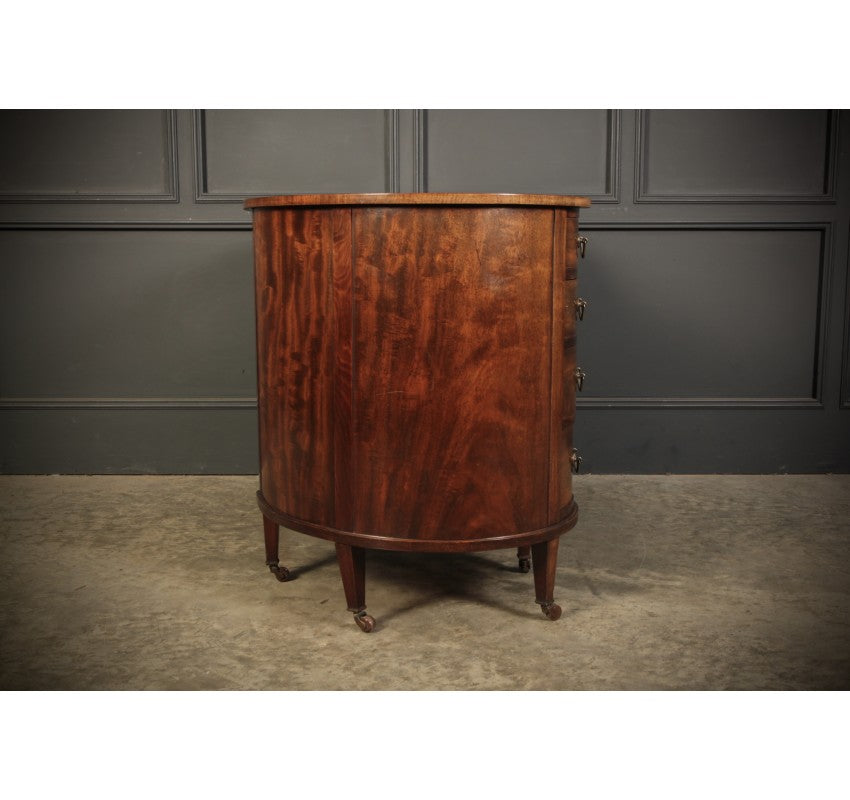 Edwardian Mahogany Kidney Shaped Desk