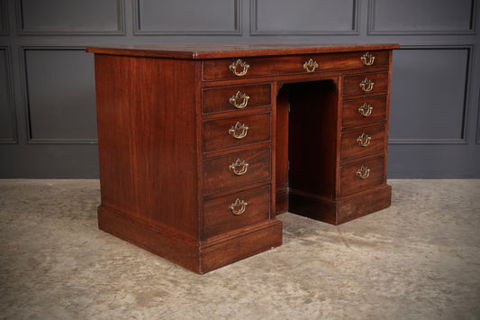 George III Cuban Mahogany Kneehole Desk