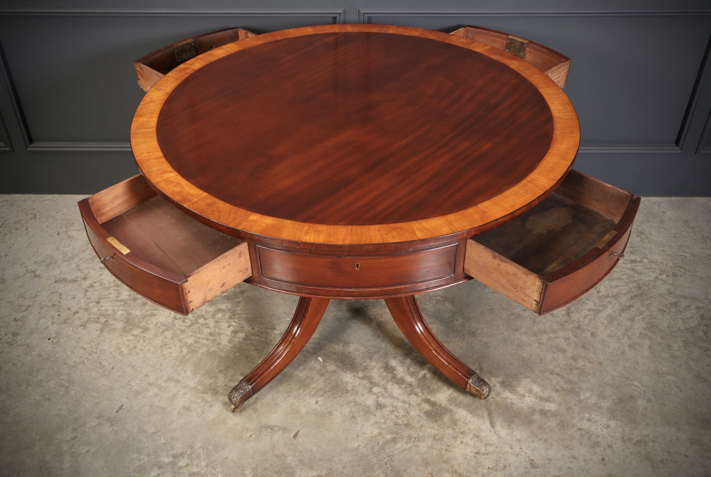 George III Mahogany Drum Table