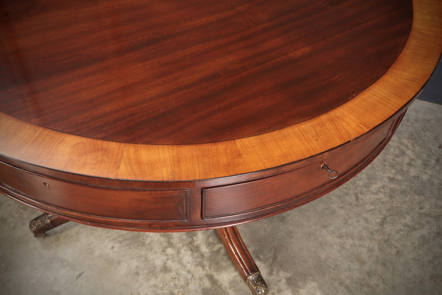 George III Mahogany Drum Table