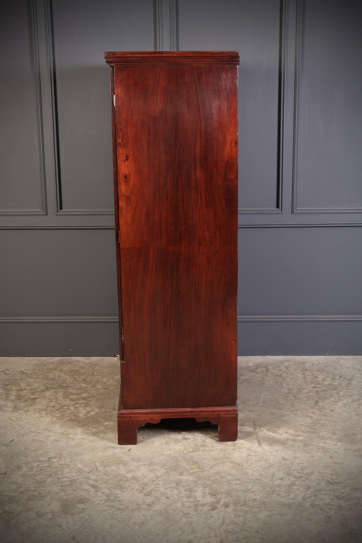 George III Mahogany Linen Press