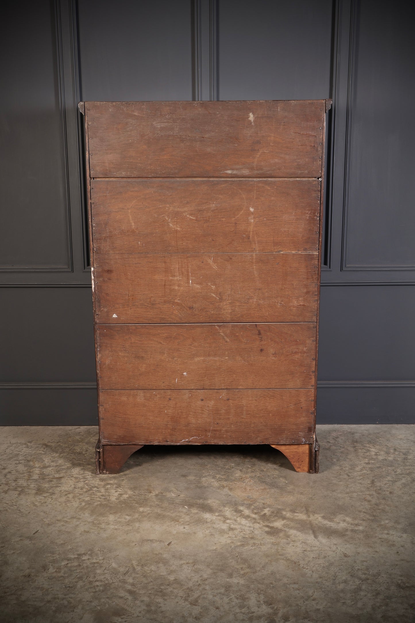 George III Mahogany Linen Press