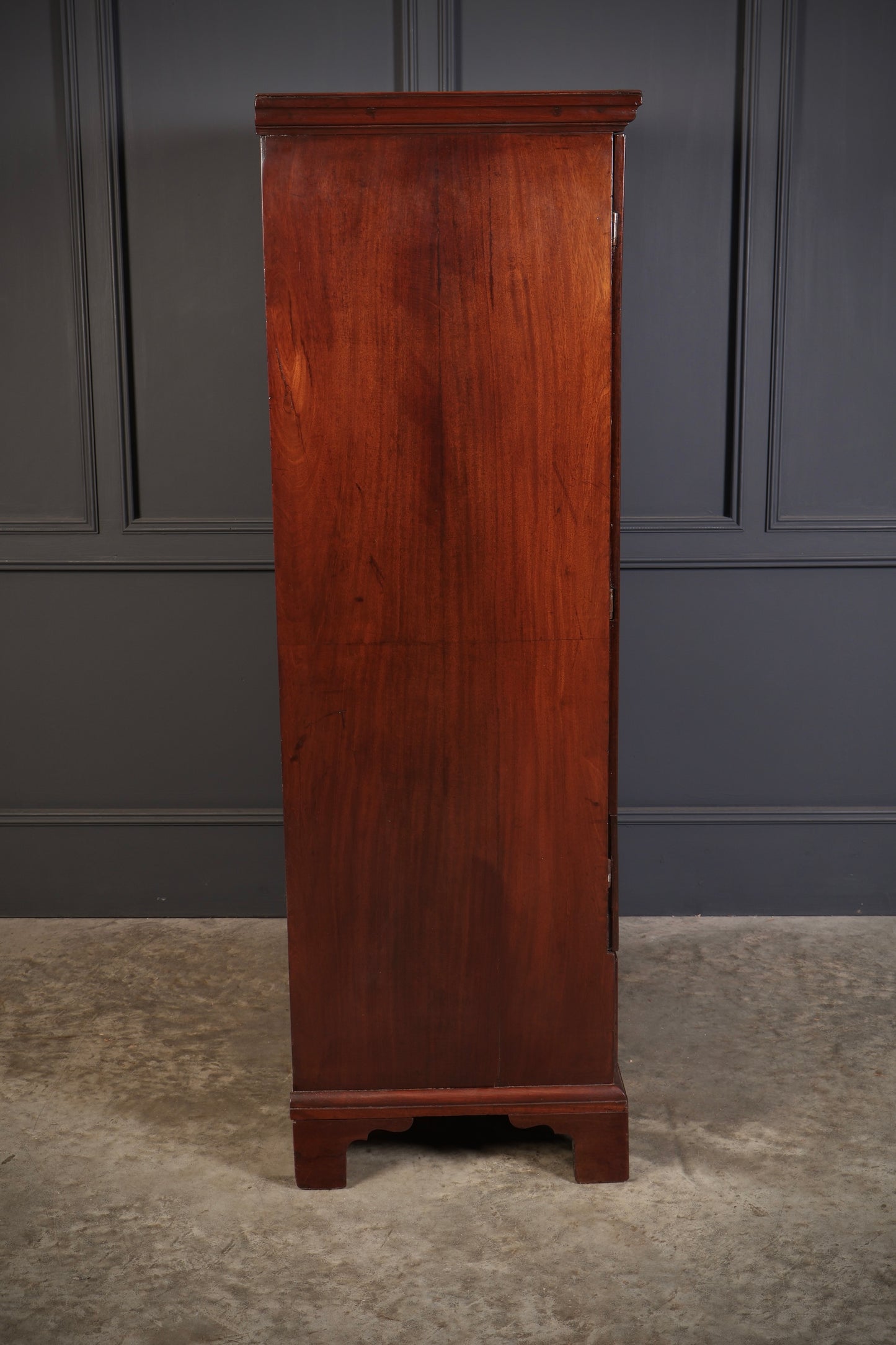 George III Mahogany Linen Press