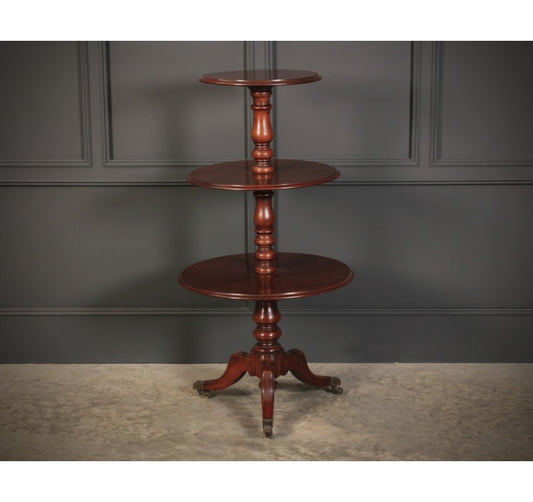 Georgian Mahogany 3 tier Dumb Waiter