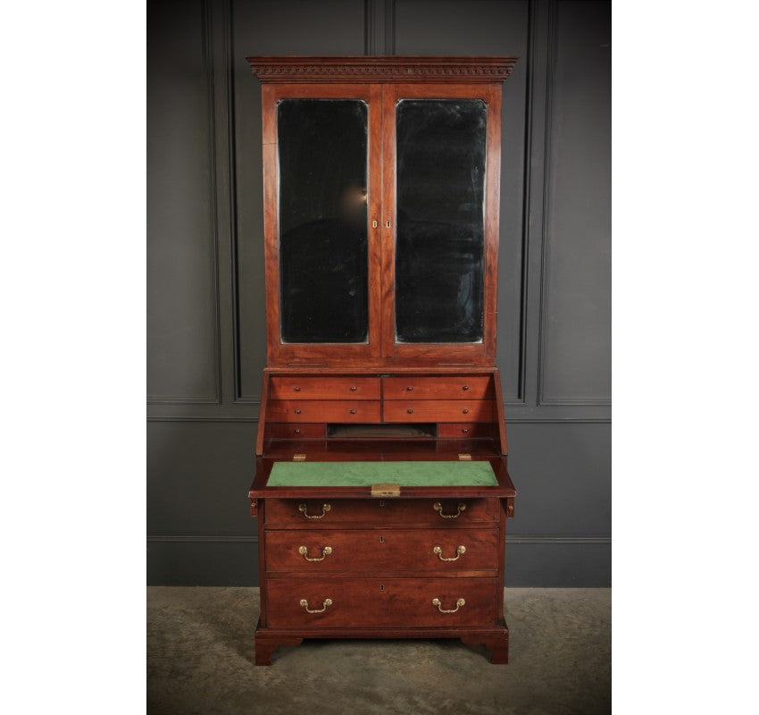 Georgian Mahogany Bureau Bookcase