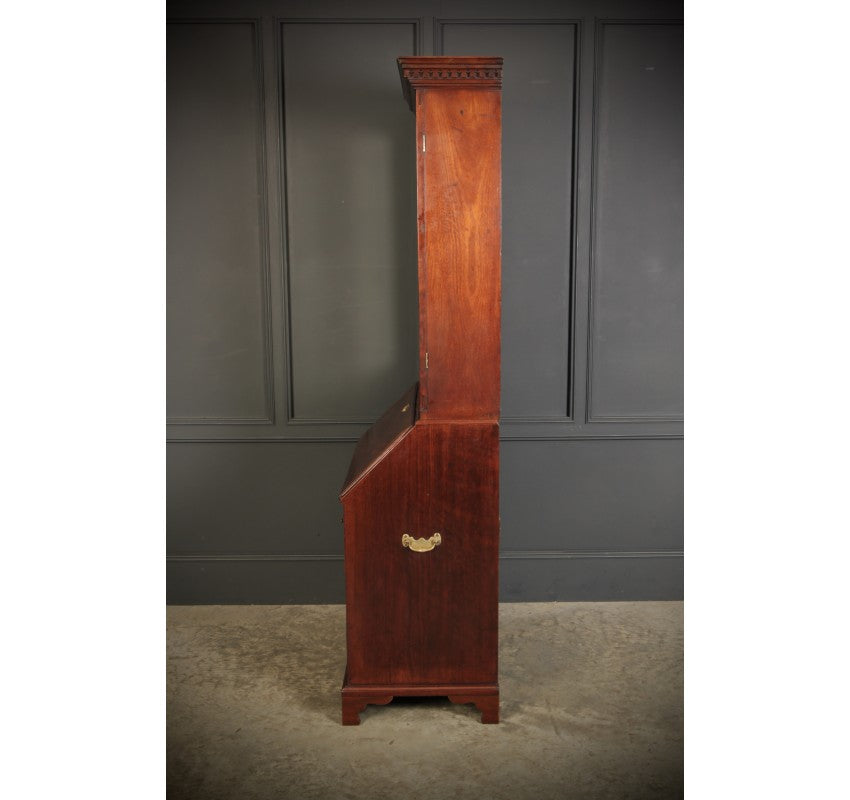 Georgian Mahogany Bureau Bookcase