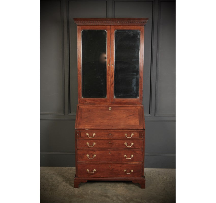 Georgian Mahogany Bureau Bookcase