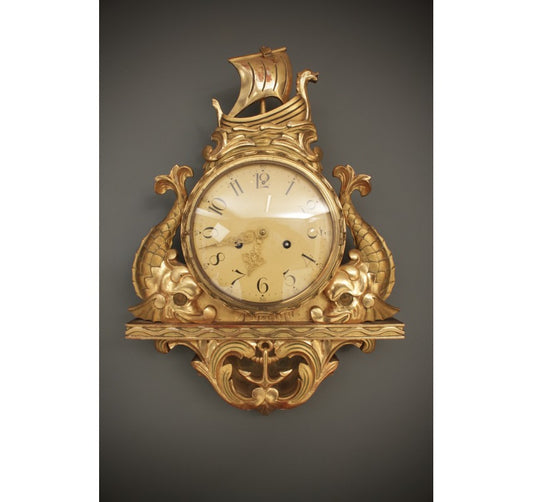 Gilt Cartel Wall Clock