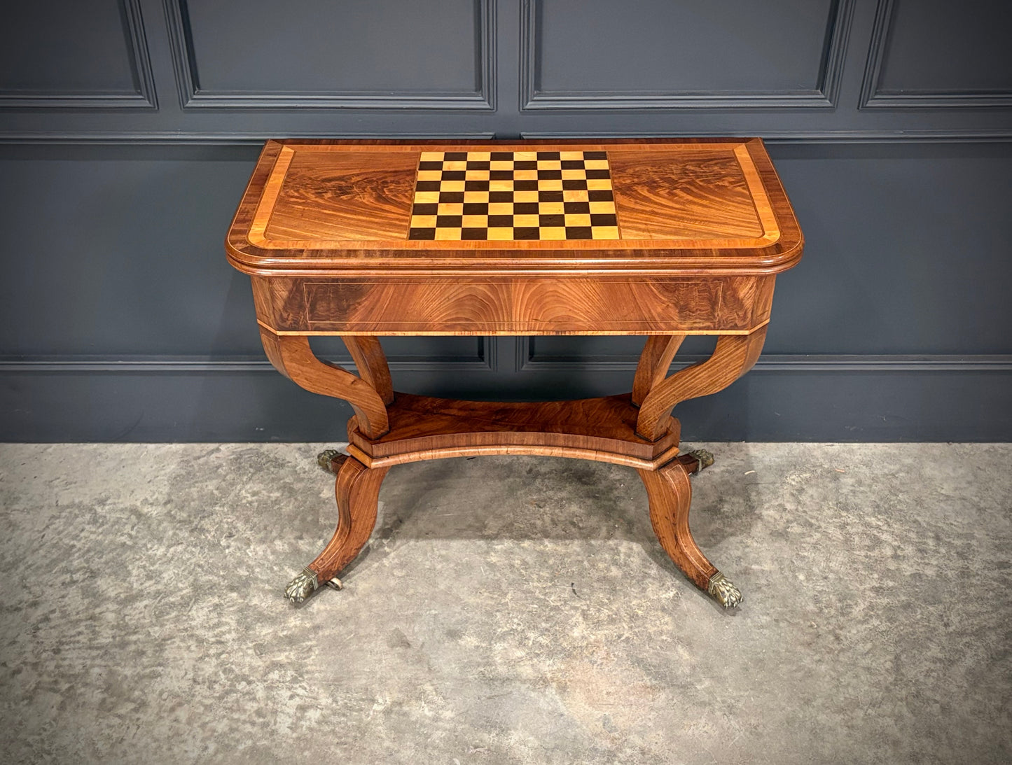 Regency Mahogany Games/Chess Table