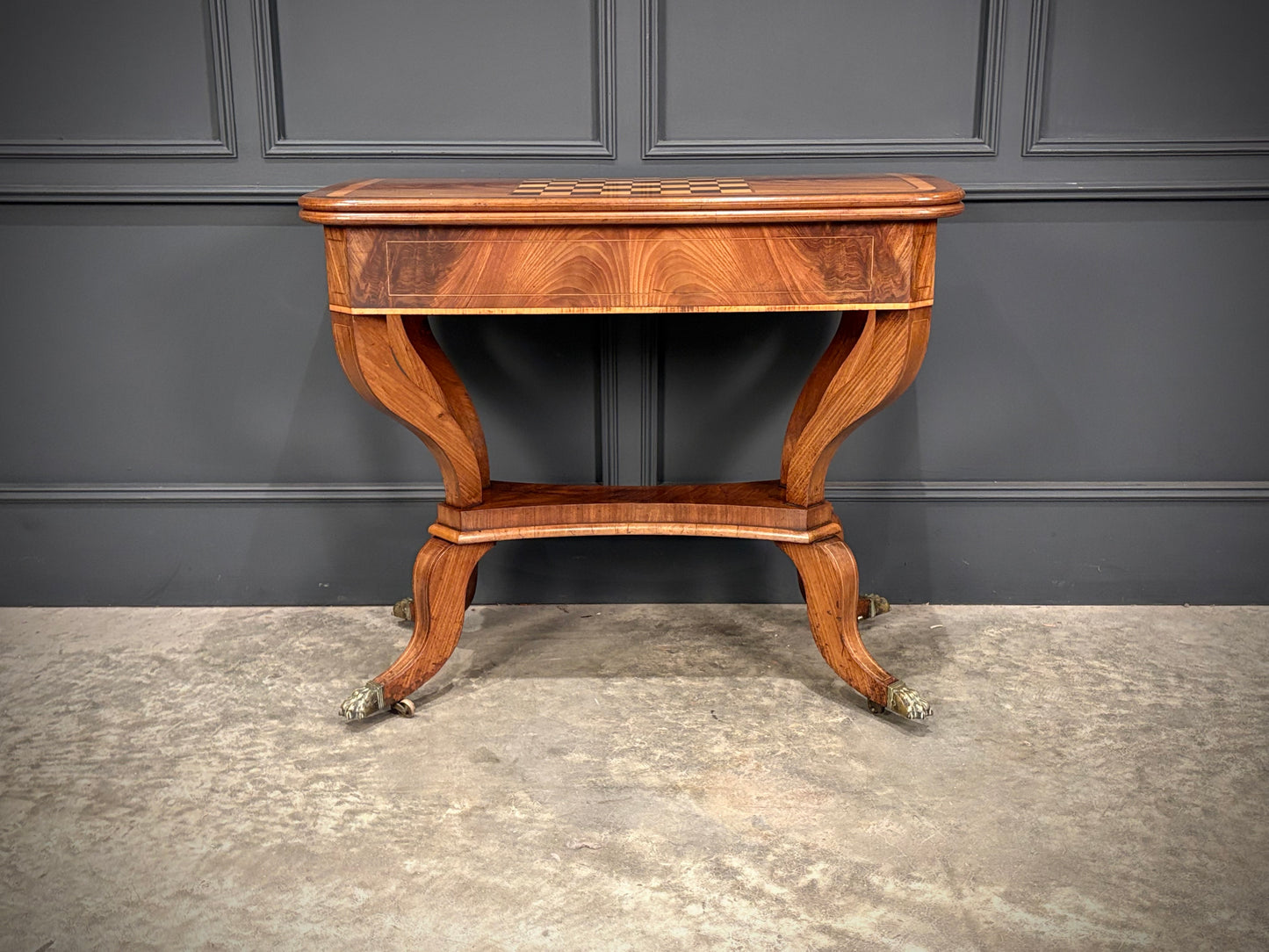 Regency Mahogany Games/Chess Table