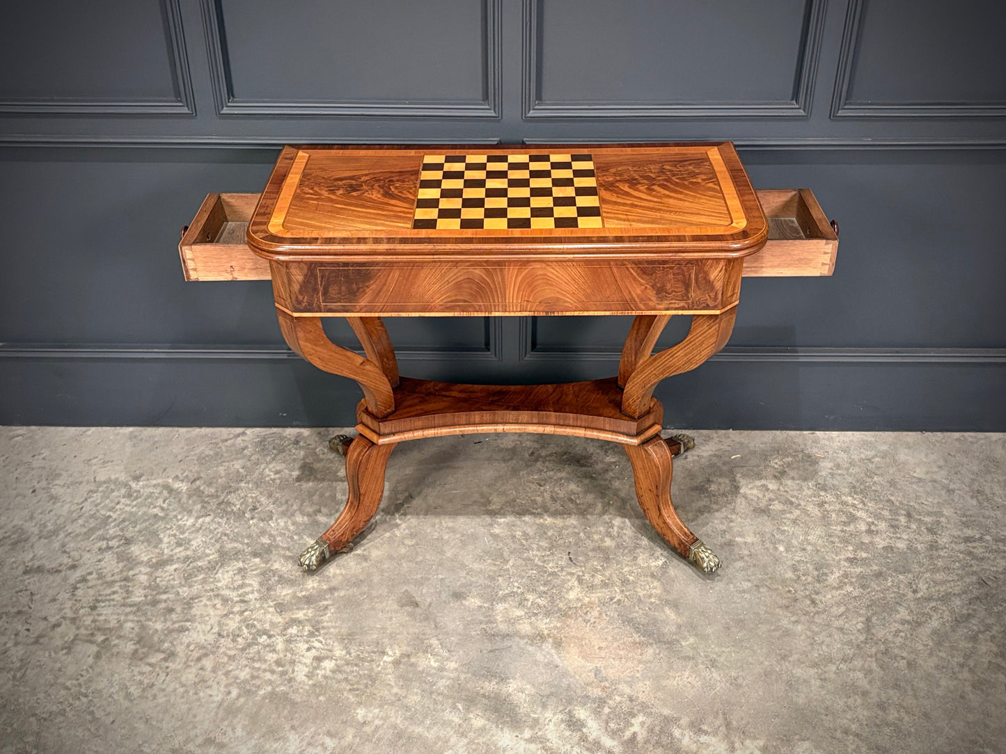 Regency Mahogany Games/Chess Table