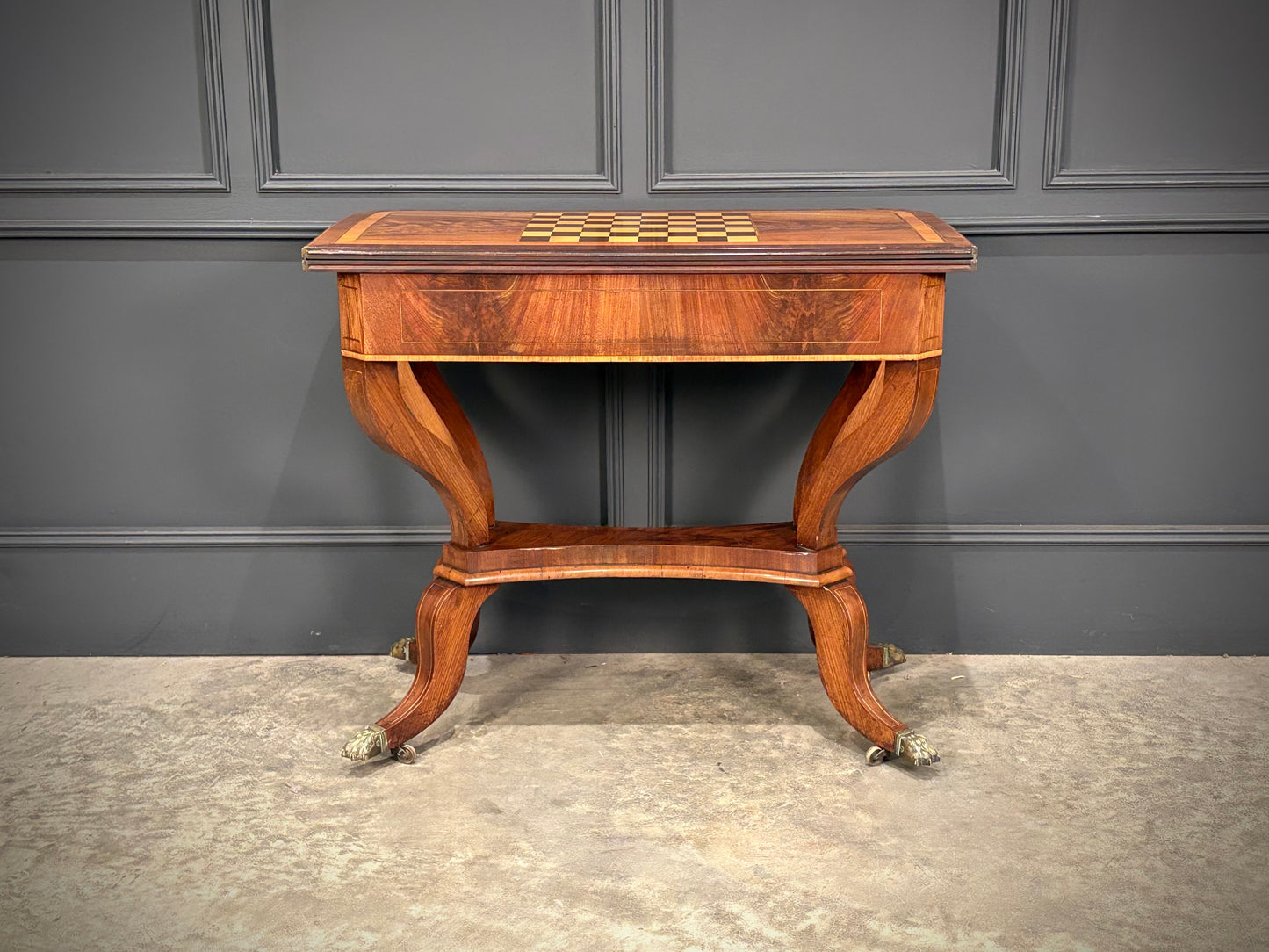 Regency Mahogany Games/Chess Table