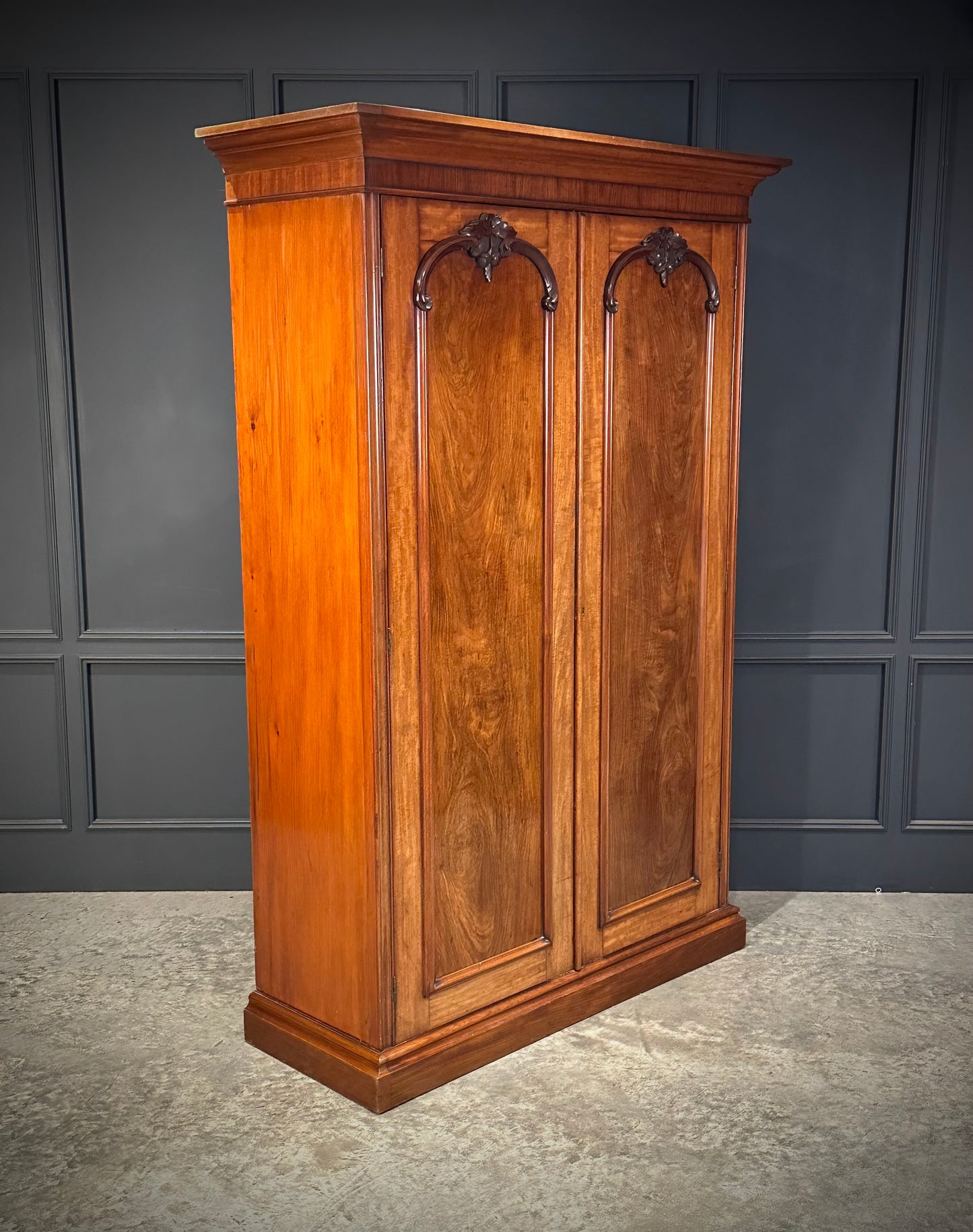 Victorian Mahogany Double Wardrobe