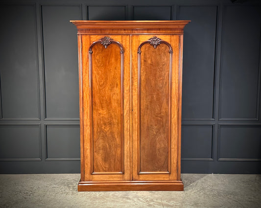 Victorian Mahogany Double Wardrobe