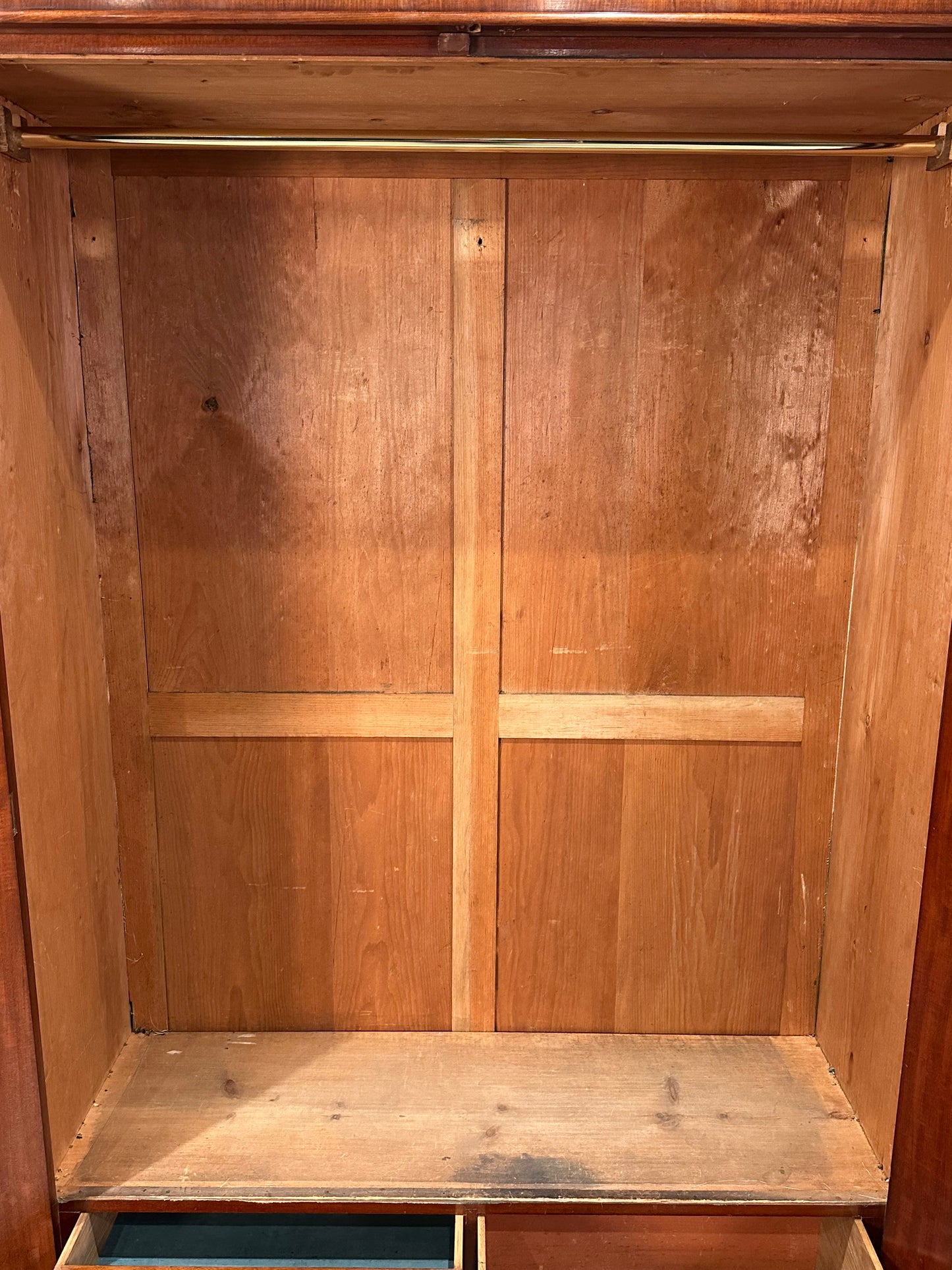 Victorian Mahogany Double Wardrobe