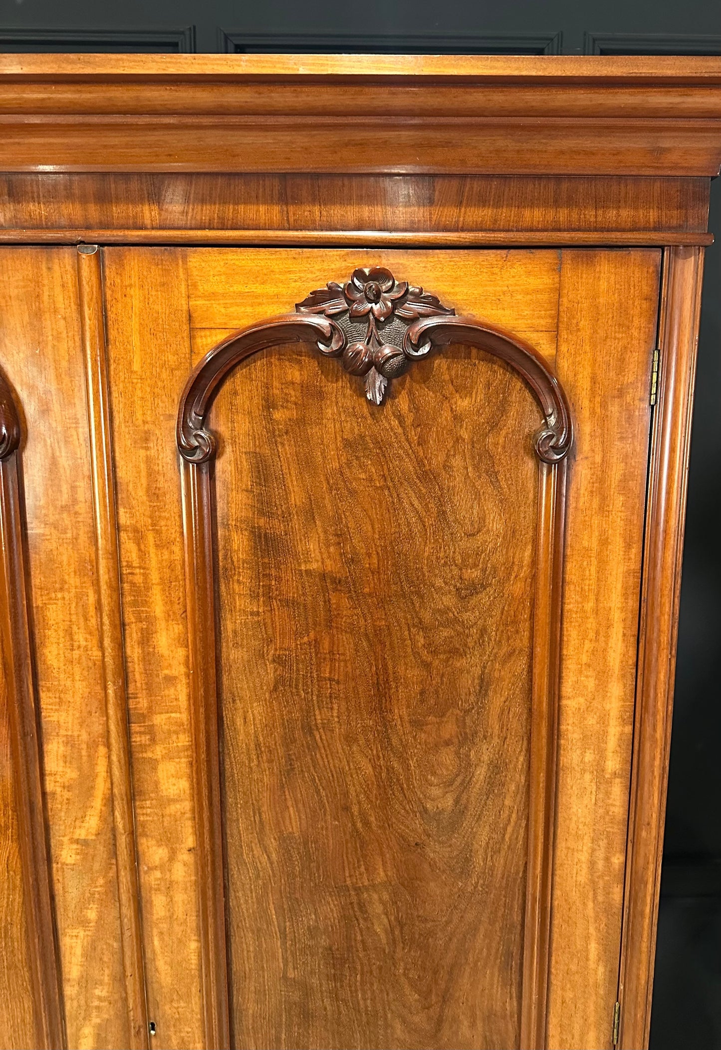 Victorian Mahogany Double Wardrobe