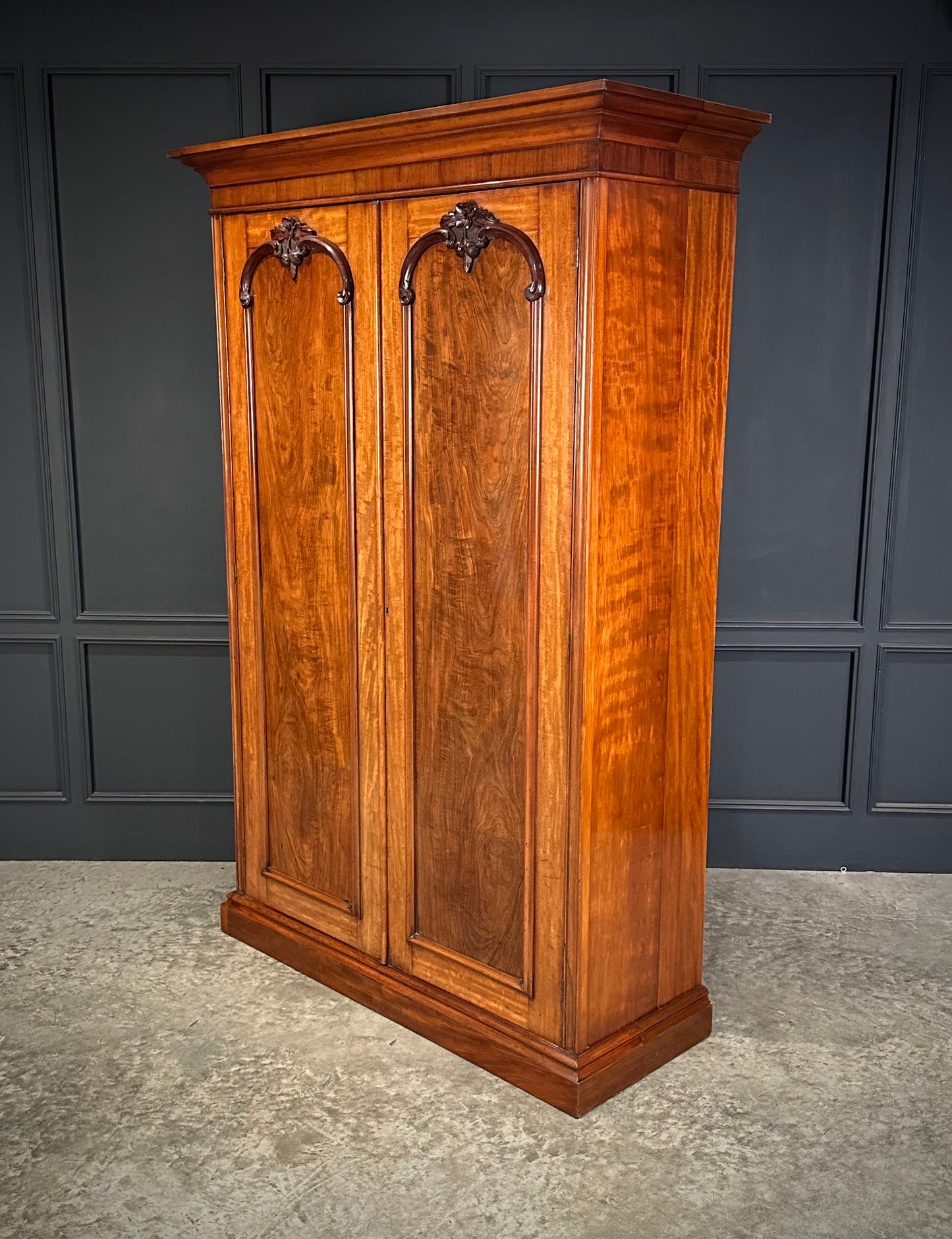 Victorian Mahogany Double Wardrobe