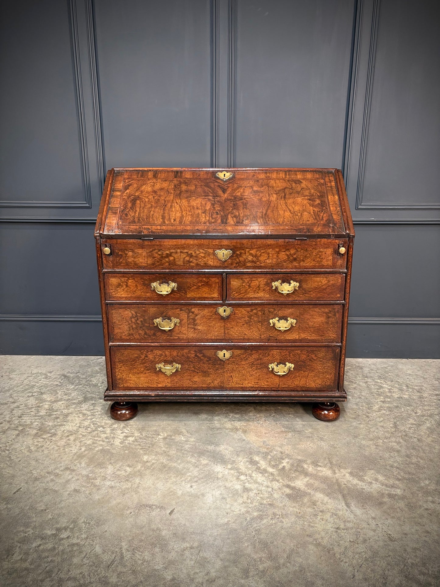 Queen Anne Walnut Bureau