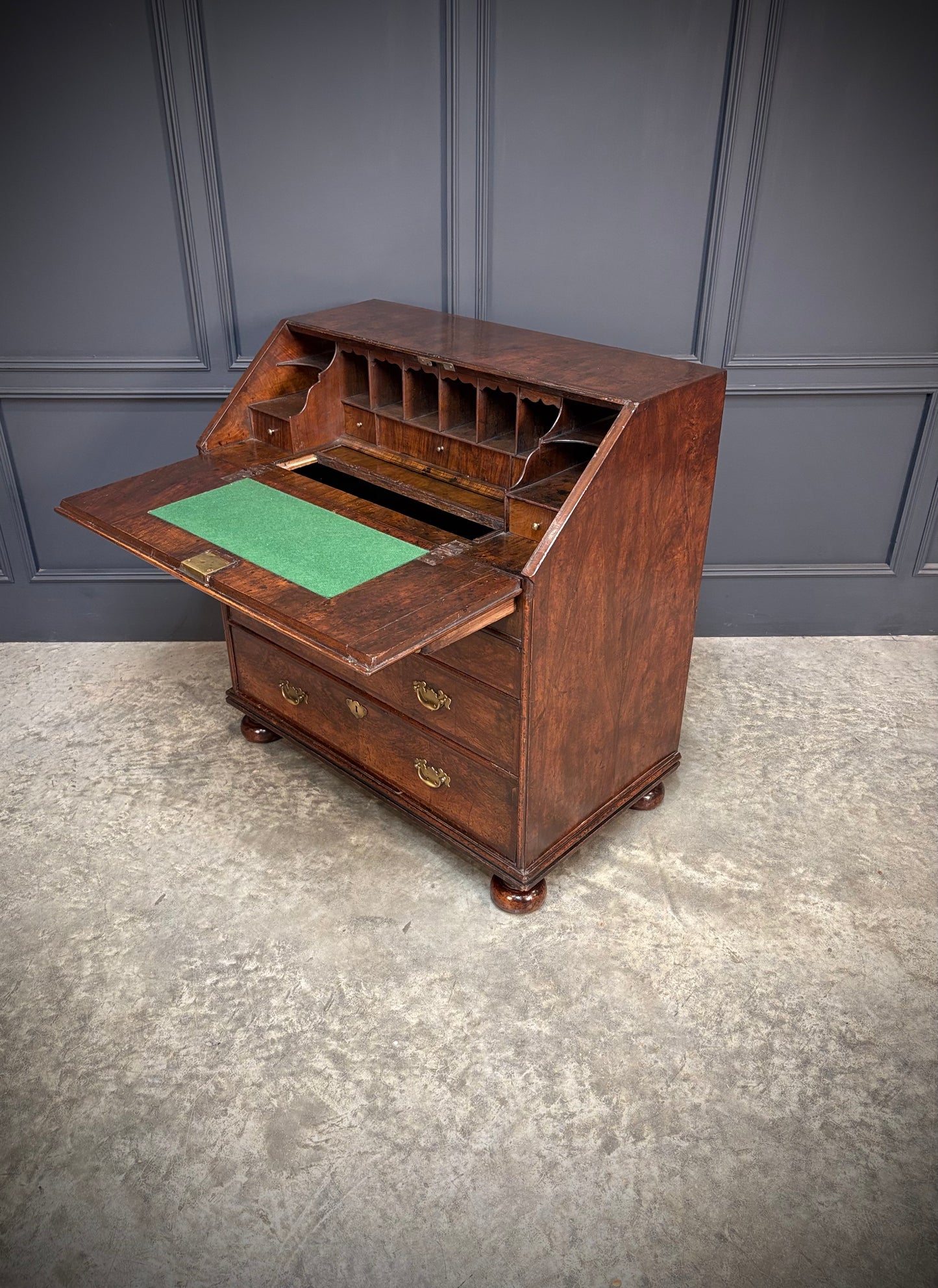 Queen Anne Walnut Bureau