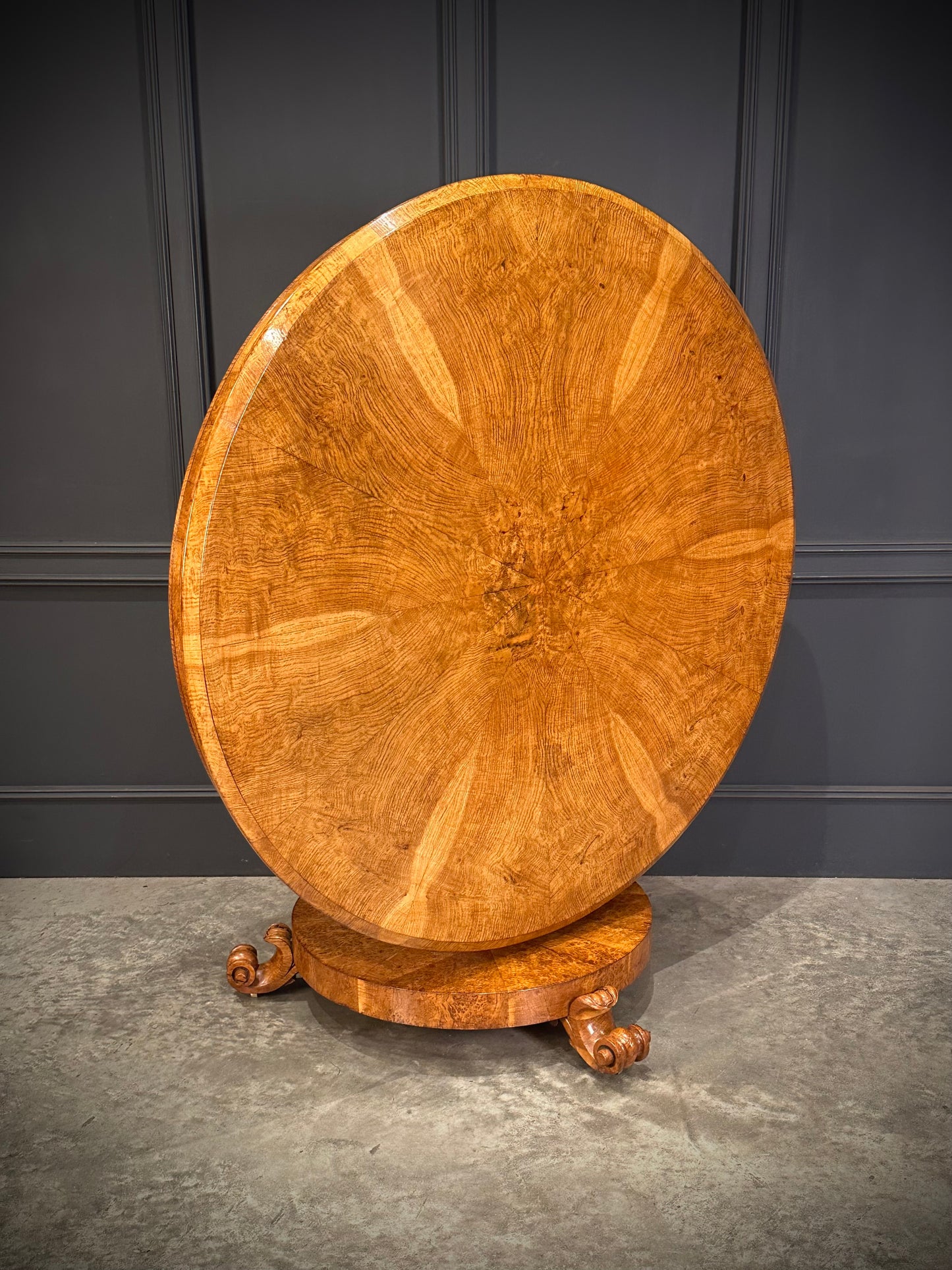 Magnificent Pollard Oak Round Breakfast Table