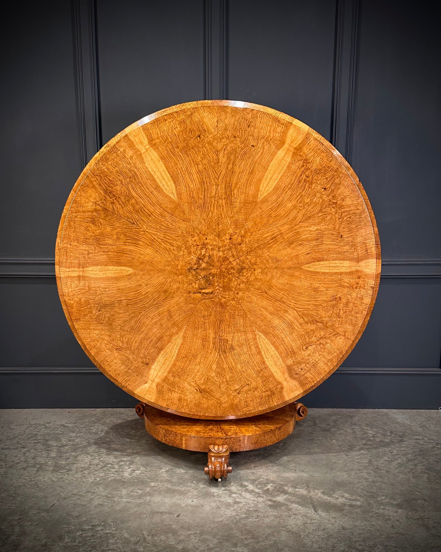 Magnificent Pollard Oak Round Breakfast Table