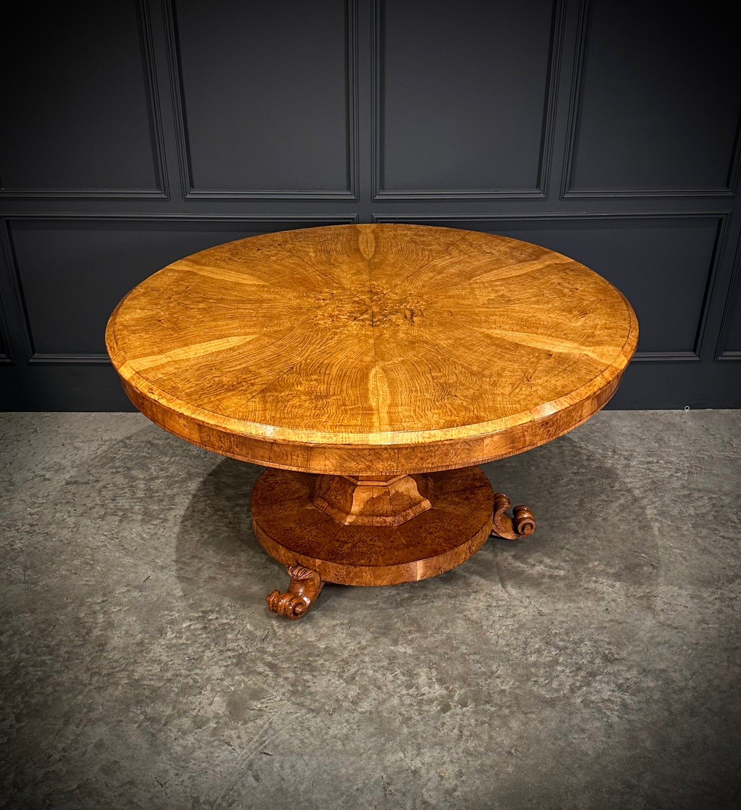 Magnificent Pollard Oak Round Breakfast Table