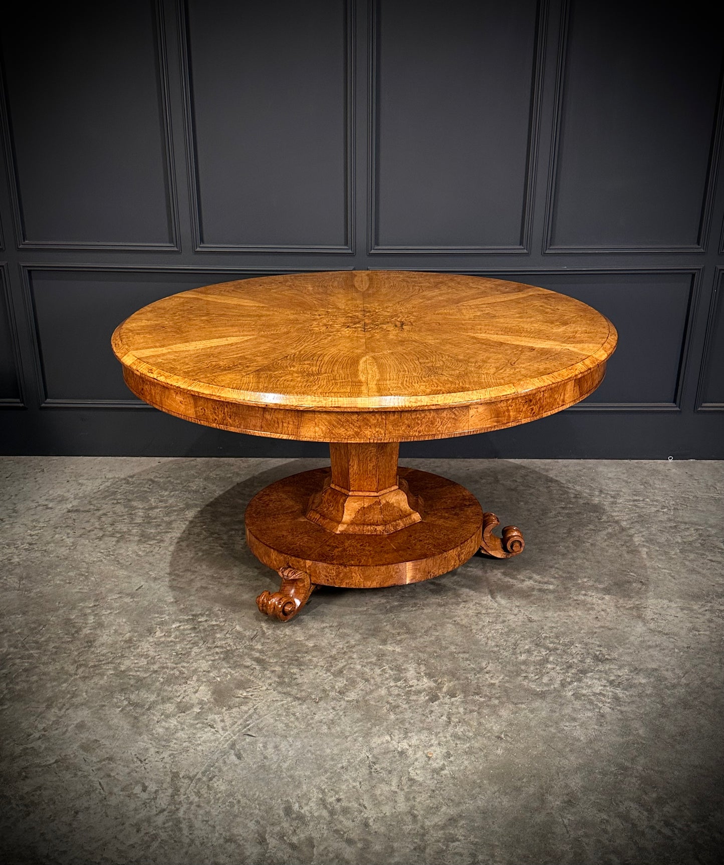 Magnificent Pollard Oak Round Breakfast Table