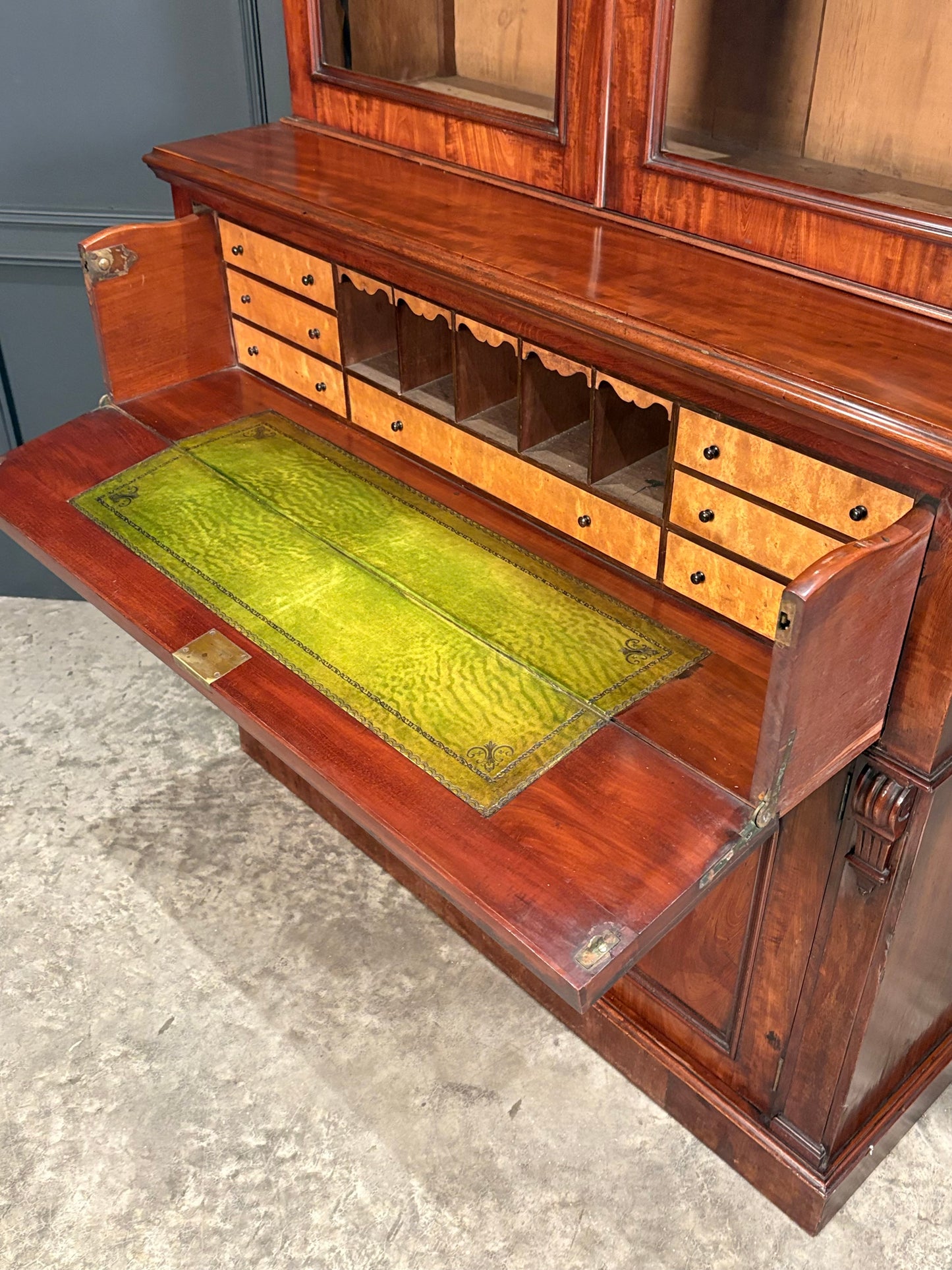 Victorian Mahogany Secrétaire Bookcase