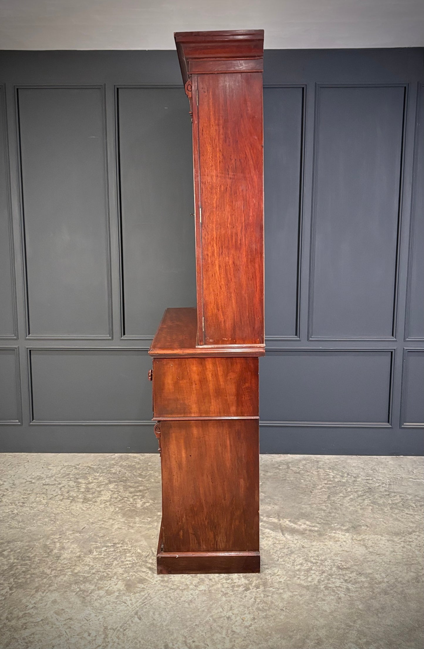 Victorian Mahogany Secrétaire Bookcase