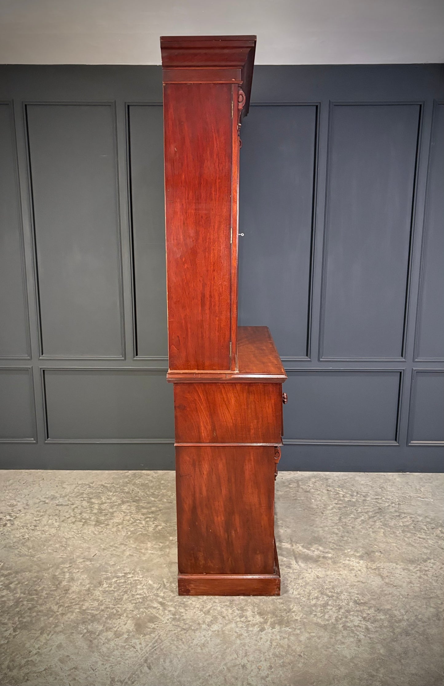 Victorian Mahogany Secrétaire Bookcase