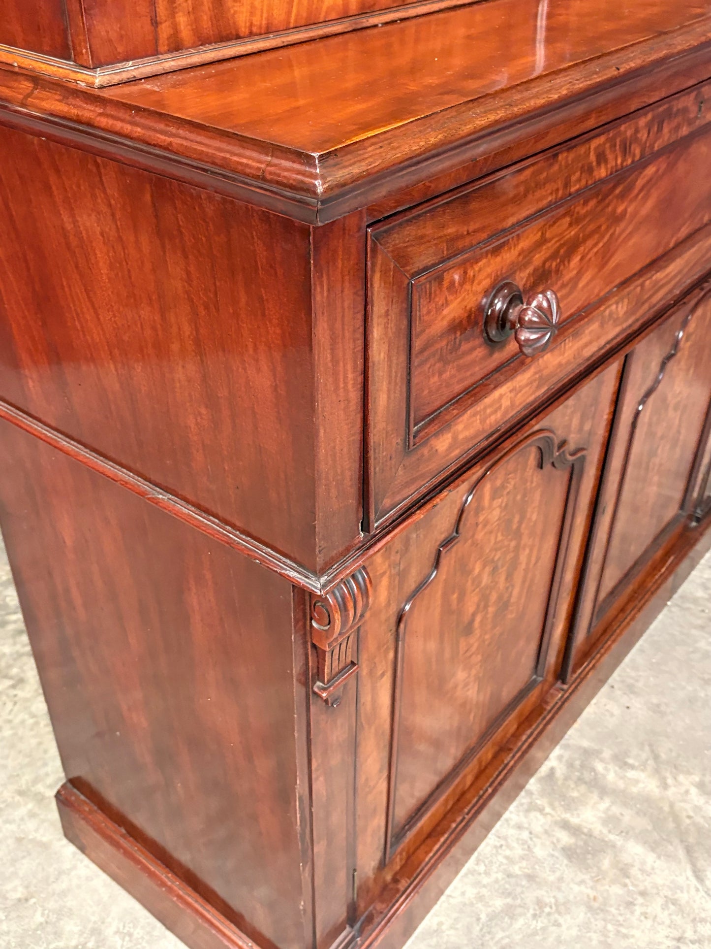 Victorian Mahogany Secrétaire Bookcase