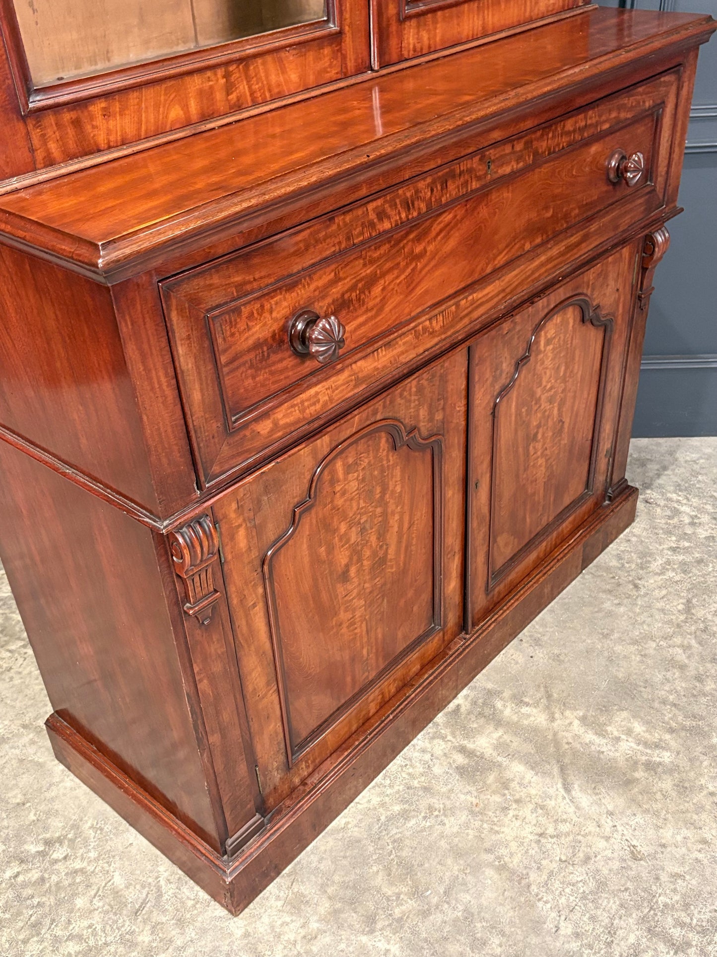 Victorian Mahogany Secrétaire Bookcase