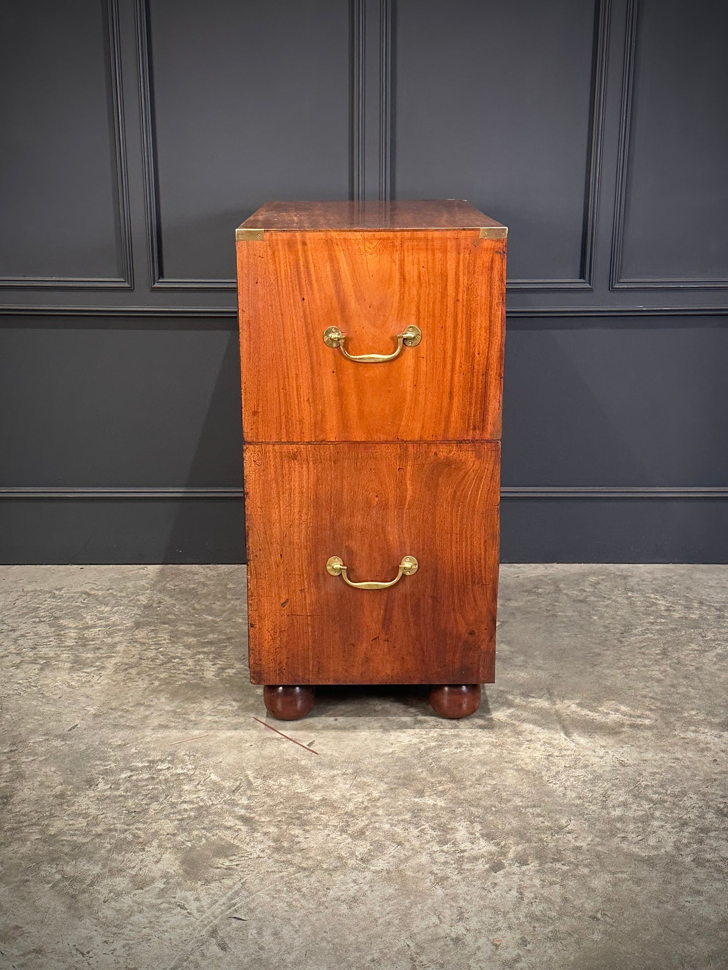 Victorian Mahogany Military Campaign Chest