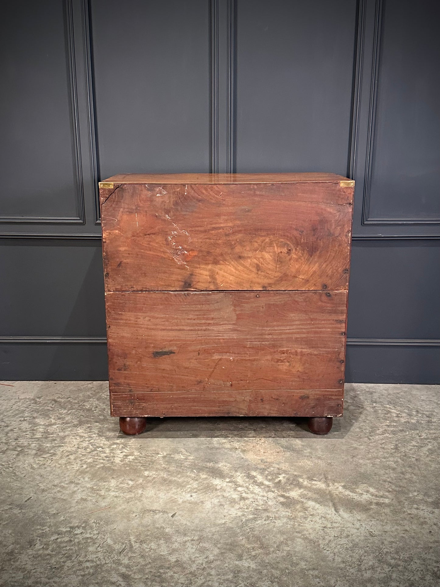 Victorian Mahogany Military Campaign Chest