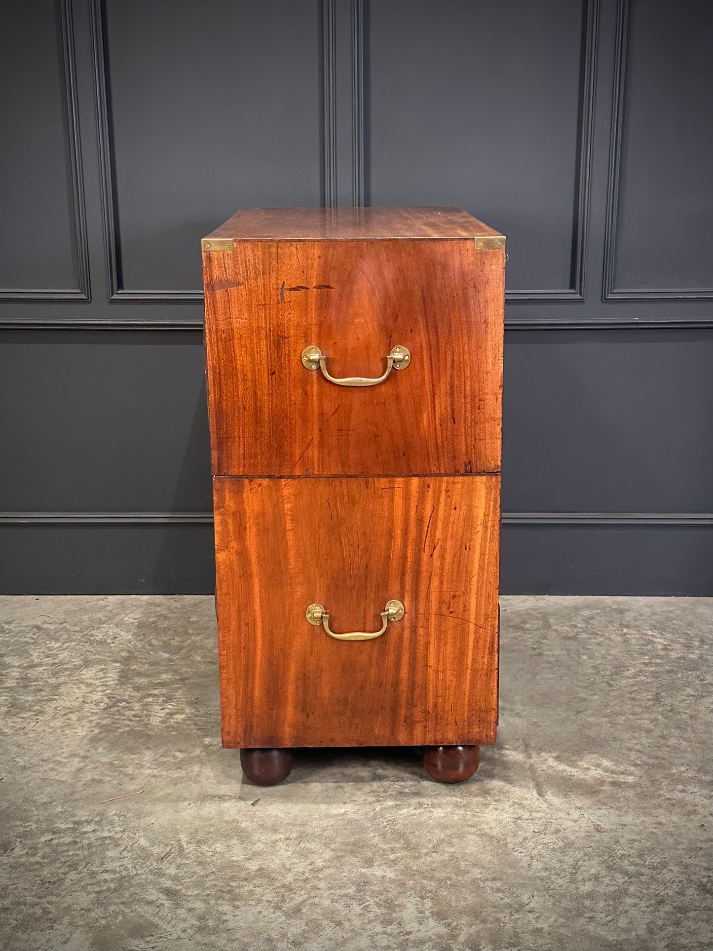 Victorian Mahogany Military Campaign Chest