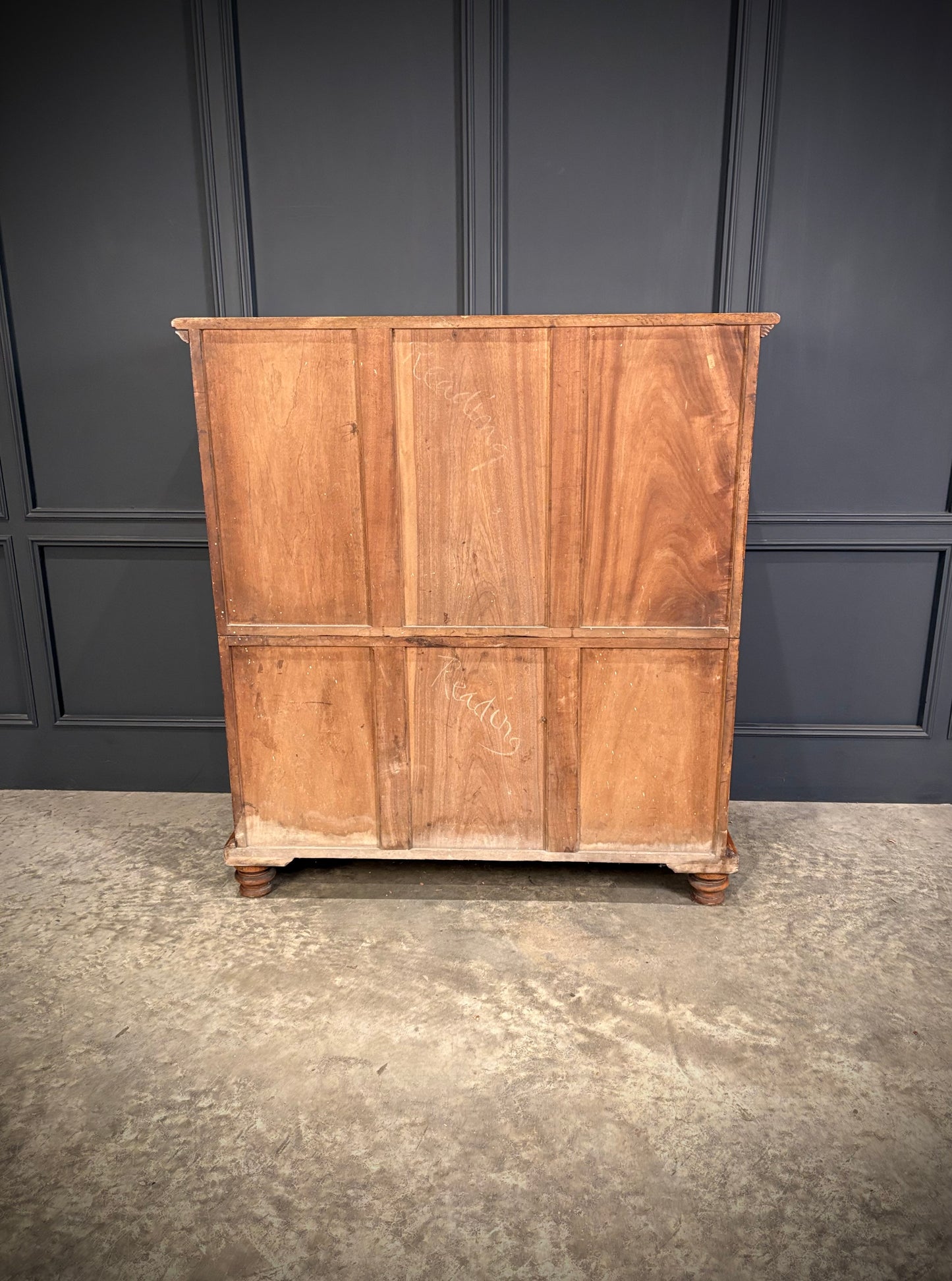 19th Century Camphor Wood Military Campaign Secretaire Chest